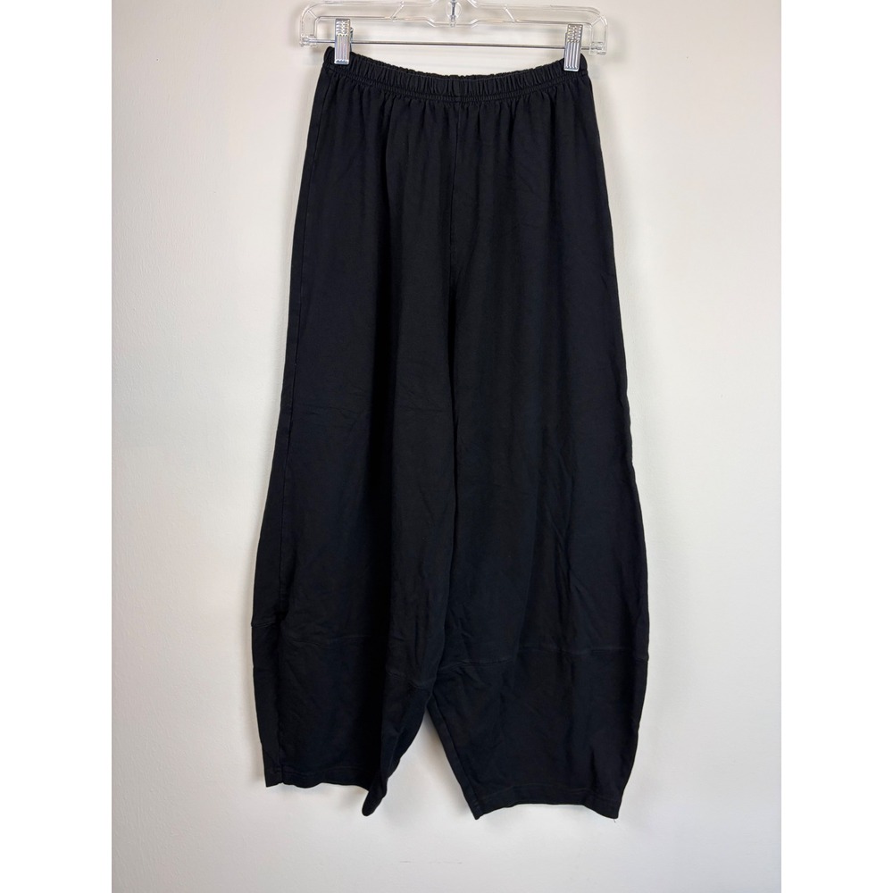 Bryn Walker Oliver Barrel Pants XS Black Lagenlook Bamboo Organic Cotton Comfort
